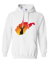Load image into Gallery viewer, Pullover Hooded Sweatshirt West Virginia White Whitetail Deer Vibrant Design High Quality Tight Knit Ring Spun Low Maintenance Cotton Printed With The Newest Available Color Transfer Technology