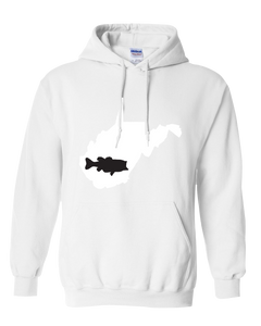Pullover Hooded Sweatshirt West Virginia White Large Mouth Bass Vibrant Design High Quality Tight Knit Ring Spun Low Maintenance Cotton Printed With The Newest Available Color Transfer Technology