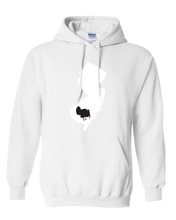 Load image into Gallery viewer, Pullover Hooded Sweatshirt New Jersey White Turkey Vibrant Design High Quality Tight Knit Ring Spun Low Maintenance Cotton Printed With The Newest Available Color Transfer Technology
