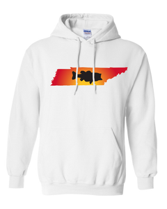 Pullover Hooded Sweatshirt Tennessee White Large Mouth Bass Vibrant Design High Quality Tight Knit Ring Spun Low Maintenance Cotton Printed With The Newest Available Color Transfer Technology