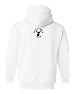 Pullover Hooded Sweatshirt Wyoming White Mule Deer Vibrant Design High Quality Tight Knit Ring Spun Low Maintenance Cotton Printed With The Newest Available Color Transfer Technology