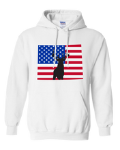 Load image into Gallery viewer, Pullover Hooded Sweatshirt Wyoming White Whitetail Deer Vibrant Design High Quality Tight Knit Ring Spun Low Maintenance Cotton Printed With The Newest Available Color Transfer Technology